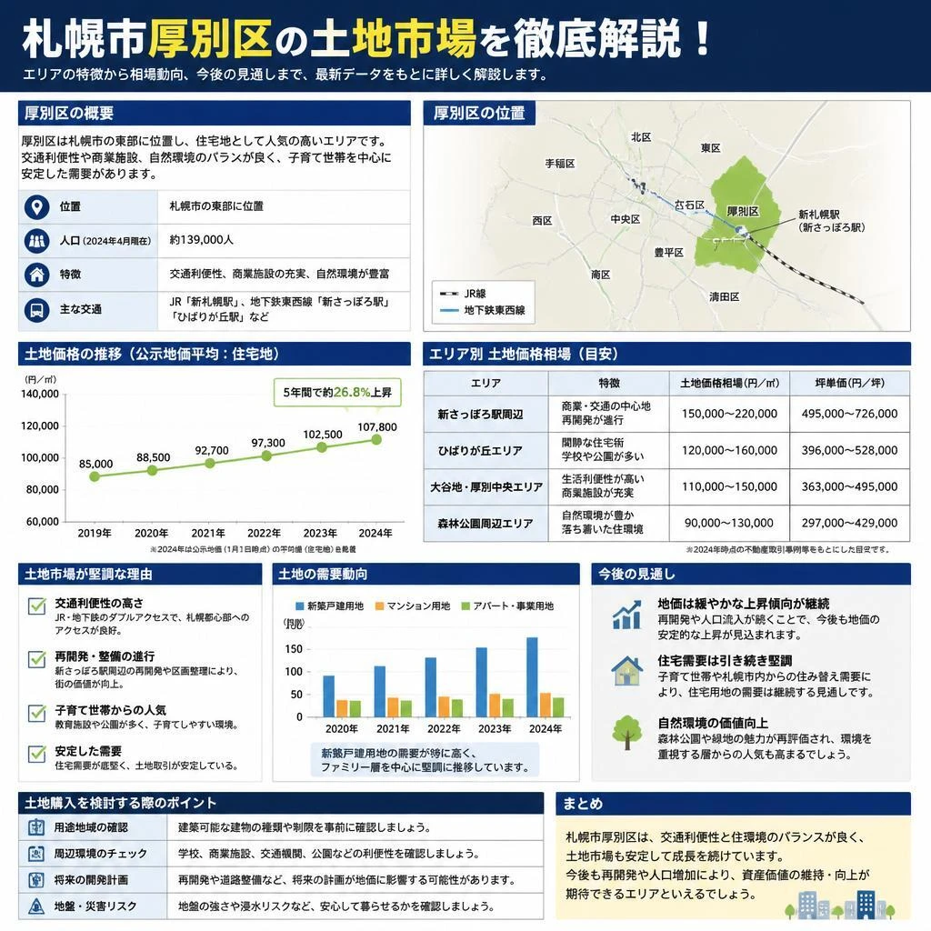札幌市厚別区の土地市場を徹底解説！