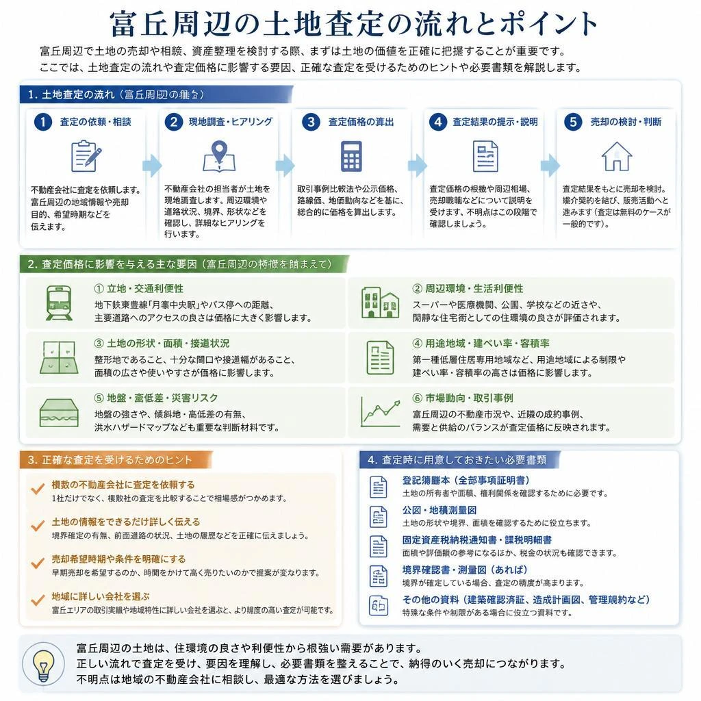 富丘の土地査定のポイント
