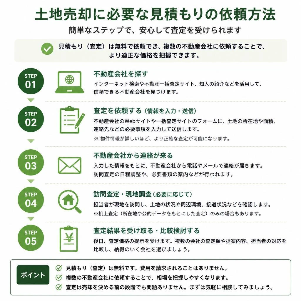 見積もり依頼の流れ