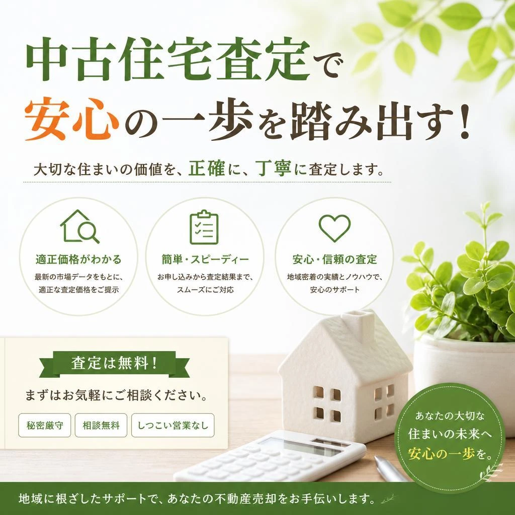 中古住宅査定で安心の一歩を踏み出す！