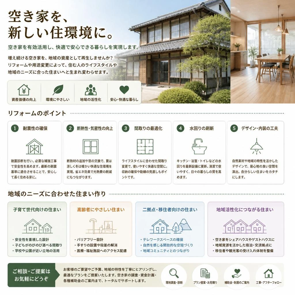 住環境改善で安心の空間を実現