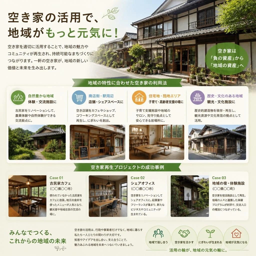 地域活性化に繋がる空き家の再生