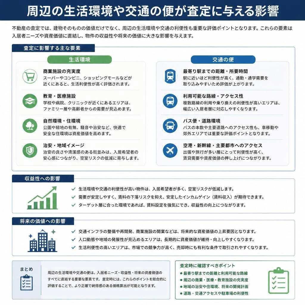 生活環境と査定の関係