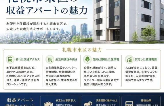 安心の生活を提供する札幌市東区の収益アパートの魅力