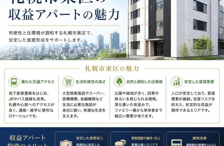 安心の生活を提供する札幌市東区の収益アパートの魅力