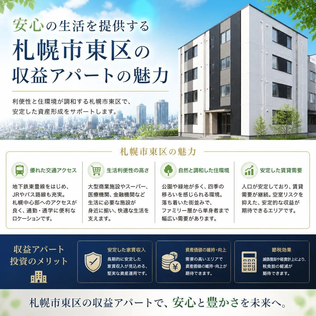 安心の生活を提供する札幌市東区の収益アパートの魅力