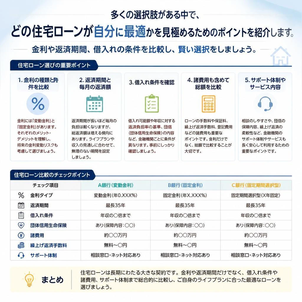 住宅ローンの選び方
