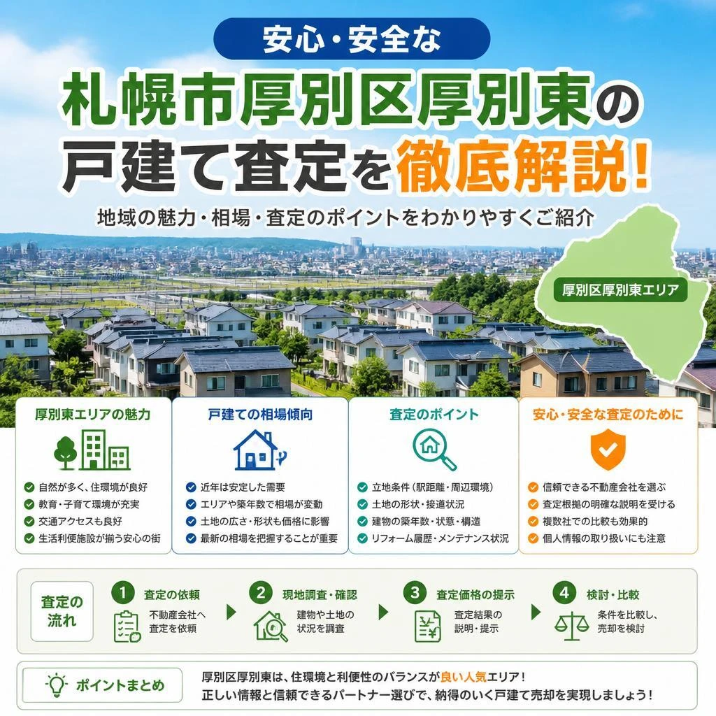 安心・安全な札幌市厚別区厚別東の戸建て査定を徹底解説！