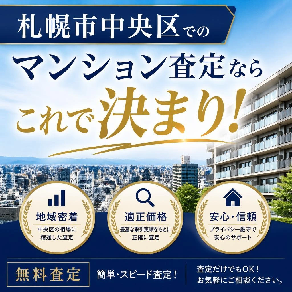 札幌市中央区でのマンション査定ならこれで決まり！