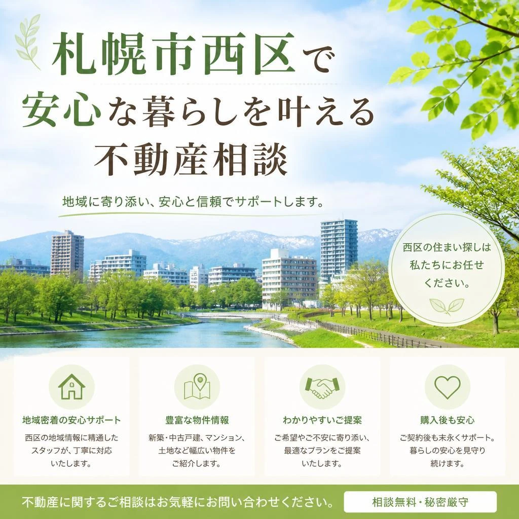 札幌市西区で安心な暮らしを叶える不動産相談