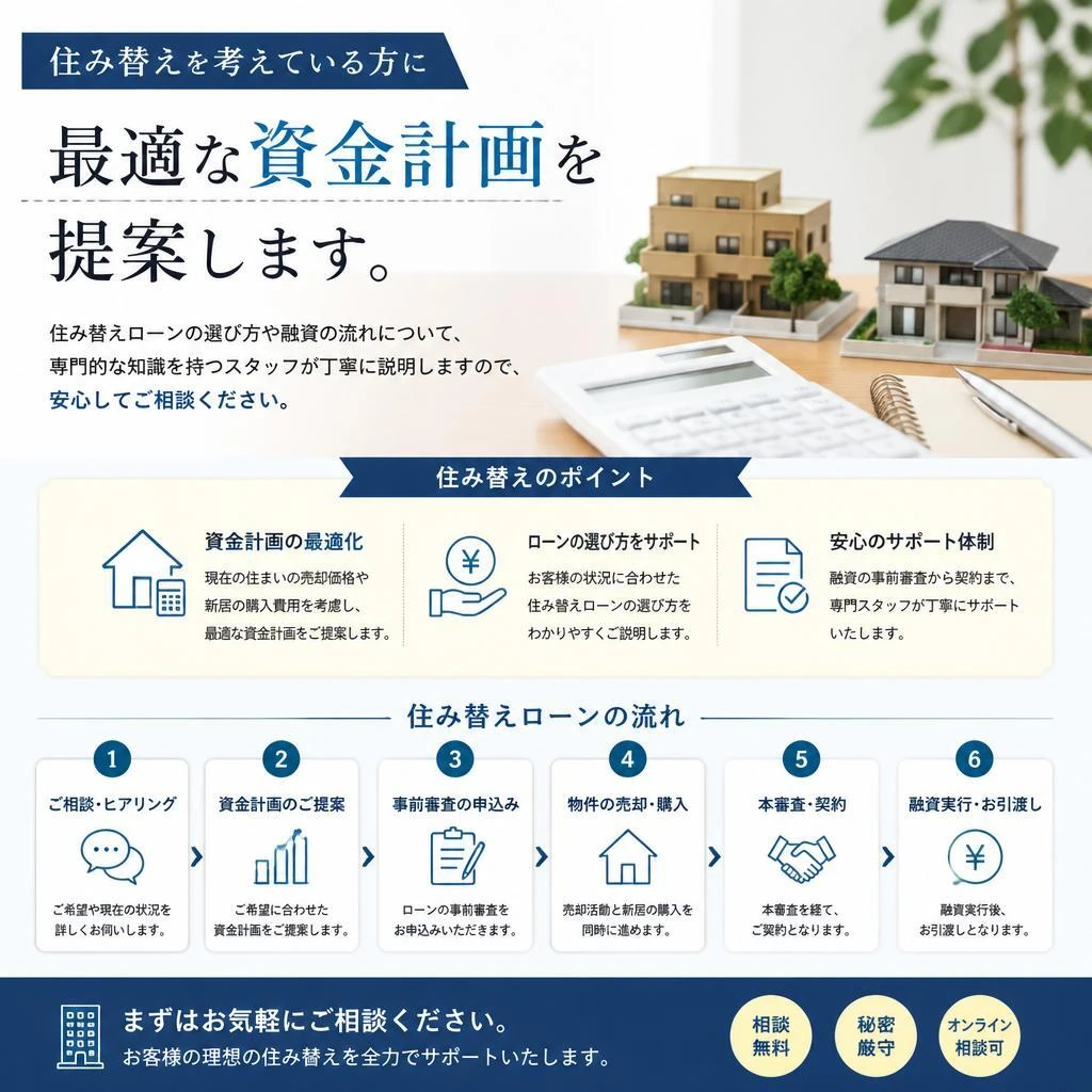 住み替えローンのサポート