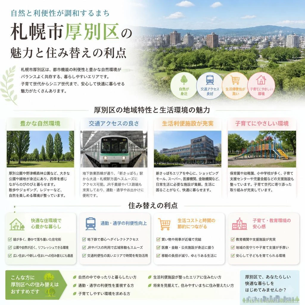 厚別区の魅力と住み替えのメリット
