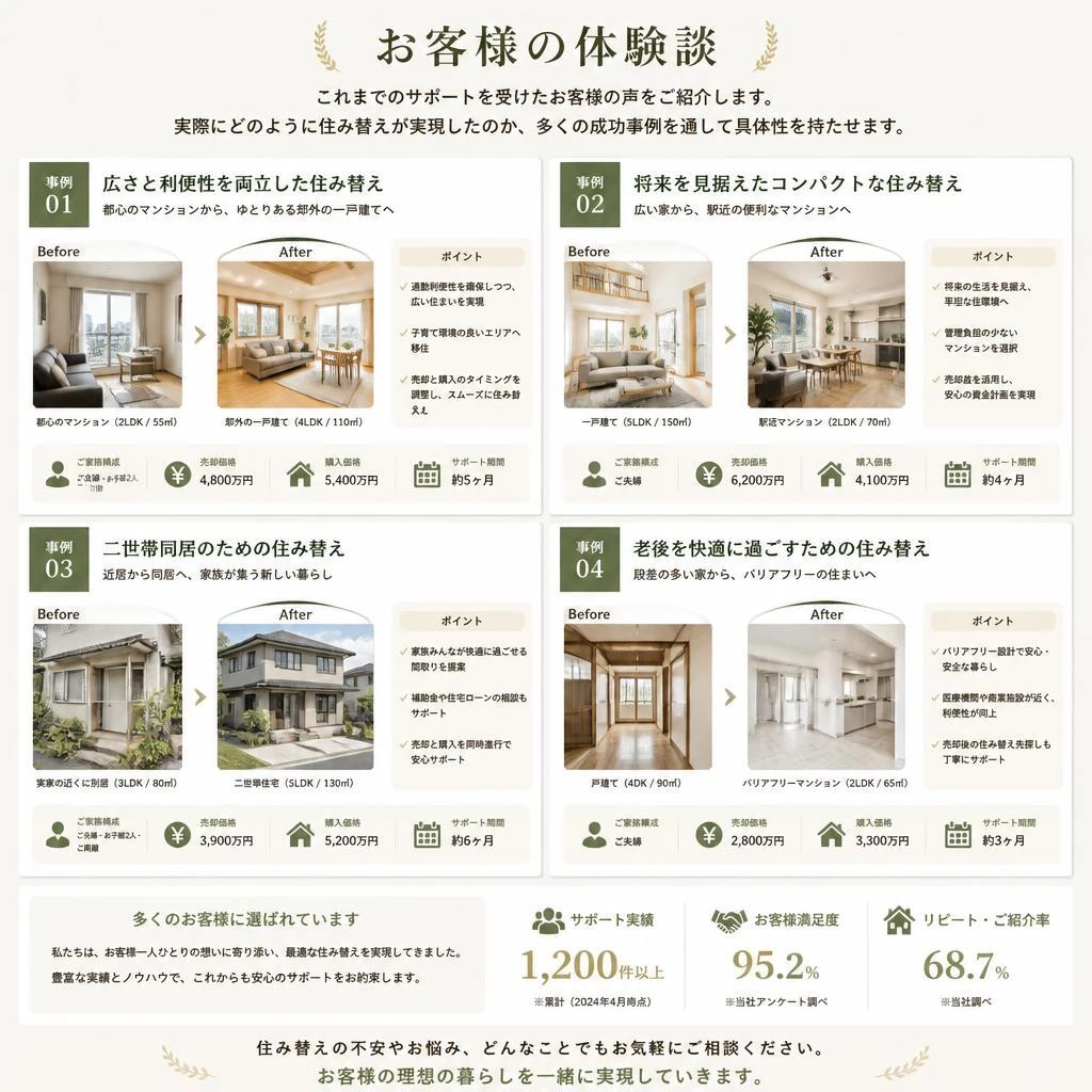 実際のお客様の声